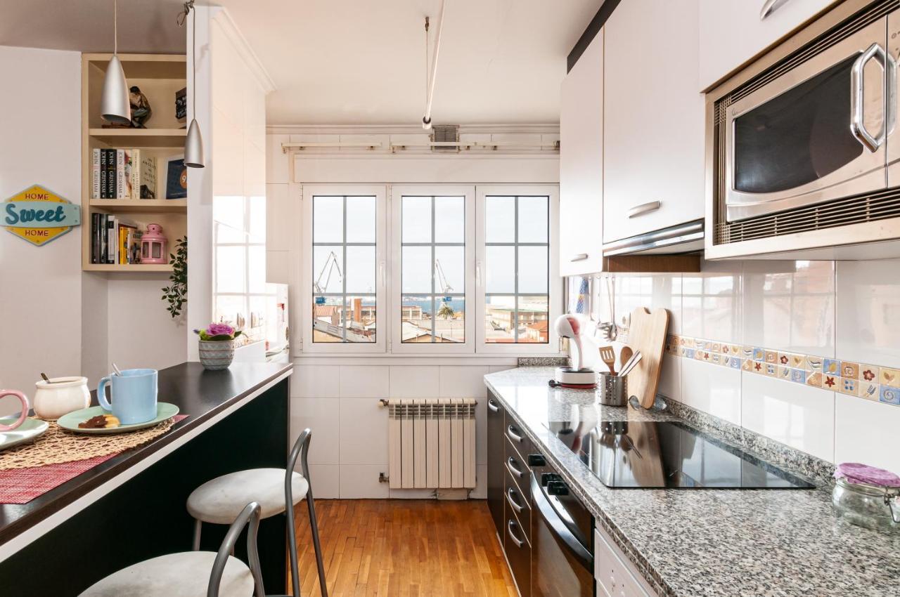 Duplex 21, Alojamiento Cerca De La Playa Con Wifi Gijon Bagian luar foto